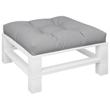 Pallet Cushion Grey 80x80x12 cm Fabric - Side View