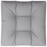 Pallet Cushion Grey 80x80x12 cm Fabric - Rear View