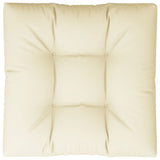 Pallet Cushion Cream 80x80x12 cm Fabric - Rear View