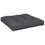 Pallet Cushion Black 80x80x12 cm Fabric - Front View