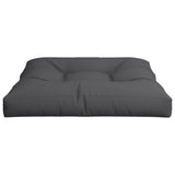 Pallet Cushion Black 80x80x12 cm Fabric - 45-Degree Angle