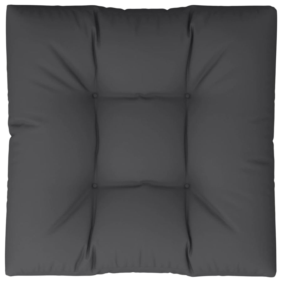 Pallet Cushion Black 80x80x12 cm Fabric