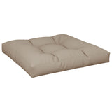Pallet Cushion Taupe 80x80x12 cm Fabric - Front View