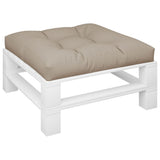 Pallet Cushion Taupe 80x80x12 cm Fabric