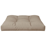 Pallet Cushion Taupe 80x80x12 cm Fabric - Top-Down View