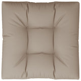 Pallet Cushion Taupe 80x80x12 cm Fabric
