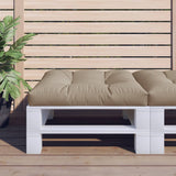 Pallet Cushion Taupe 80x80x12 cm Fabric