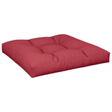Pallet Cushion Wine Red 80x80x12 cm Fabric - Front View