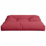 Pallet Cushion Wine Red 80x80x12 cm Fabric - 45-Degree Angle