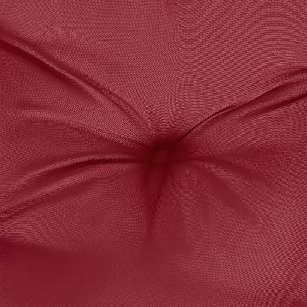 Pallet Cushion Wine Red 80x80x12 cm Fabric