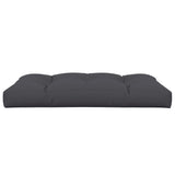 Pallet Cushion Anthracite 120x80x12 cm Fabric - Top-Down View
