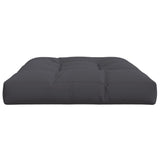 Pallet Cushion Anthracite 120x80x12 cm Fabric - 45-Degree Angle