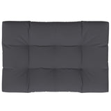 Pallet Cushion Anthracite 120x80x12 cm Fabric - Rear View