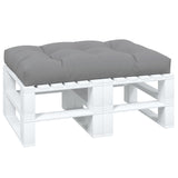 Pallet Cushion Grey 120x80x12 cm Fabric - Side View