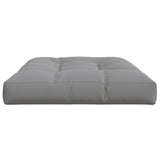 Pallet Cushion Grey 120x80x12 cm Fabric - 45-Degree Angle