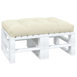 Pallet Cushion Cream 120x80x12 cm Fabric - Side View