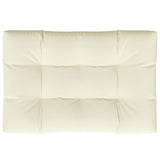 Pallet Cushion Cream 120x80x12 cm Fabric - Rear View