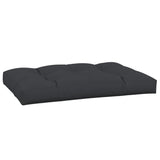 Pallet Cushion Black 120x80x12 cm Fabric - Front View
