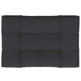Pallet Cushion Black 120x80x12 cm Fabric
