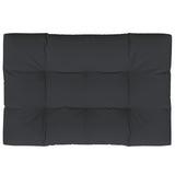 Pallet Cushion Black 120x80x12 cm Fabric - Rear View