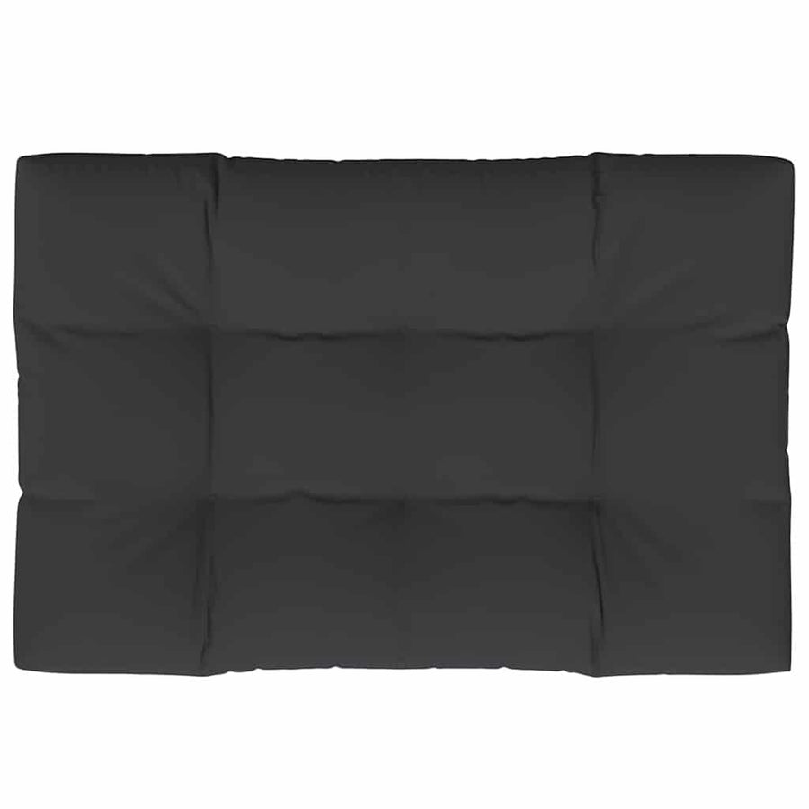 Pallet Cushion Black 120x80x12 cm Fabric