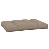 Pallet Cushion Taupe 120x80x12 cm Fabric - Front View