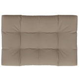 Pallet Cushion Taupe 120x80x12 cm Fabric