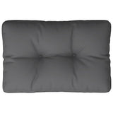 Pallet Cushion Anthracite 50x40x12 cm Fabric - Front View
