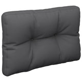 Pallet Cushion Anthracite 50x40x12 cm Fabric - Top-Down View