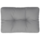 Pallet Cushion Grey 50x40x12 cm Fabric - Front View
