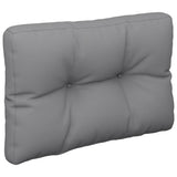 Pallet Cushion Grey 50x40x12 cm Fabric - Top-Down View