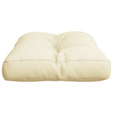 Pallet Cushion Cream 50x40x12 cm Fabric - Rear View