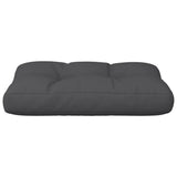 Pallet Cushion Black 50x40x12 cm Fabric - 45-Degree Angle