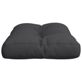 Pallet Cushion Black 50x40x12 cm Fabric - Rear View