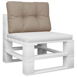 Pallet Cushion Taupe 50x40x12 cm Fabric