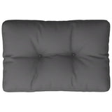 Pallet Cushion Anthracite 60x40x12 cm Fabric - Front View