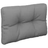 Pallet Cushion Grey 60x40x12 cm Fabric - Top-Down View