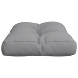Pallet Cushion Grey 60x40x12 cm Fabric - Rear View