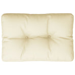 Pallet Cushion Cream 60x40x12 cm Fabric