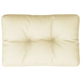 Pallet Cushion Cream 60x40x12 cm Fabric - Front View