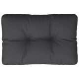 Pallet Cushion Black 60x40x12 cm Fabric