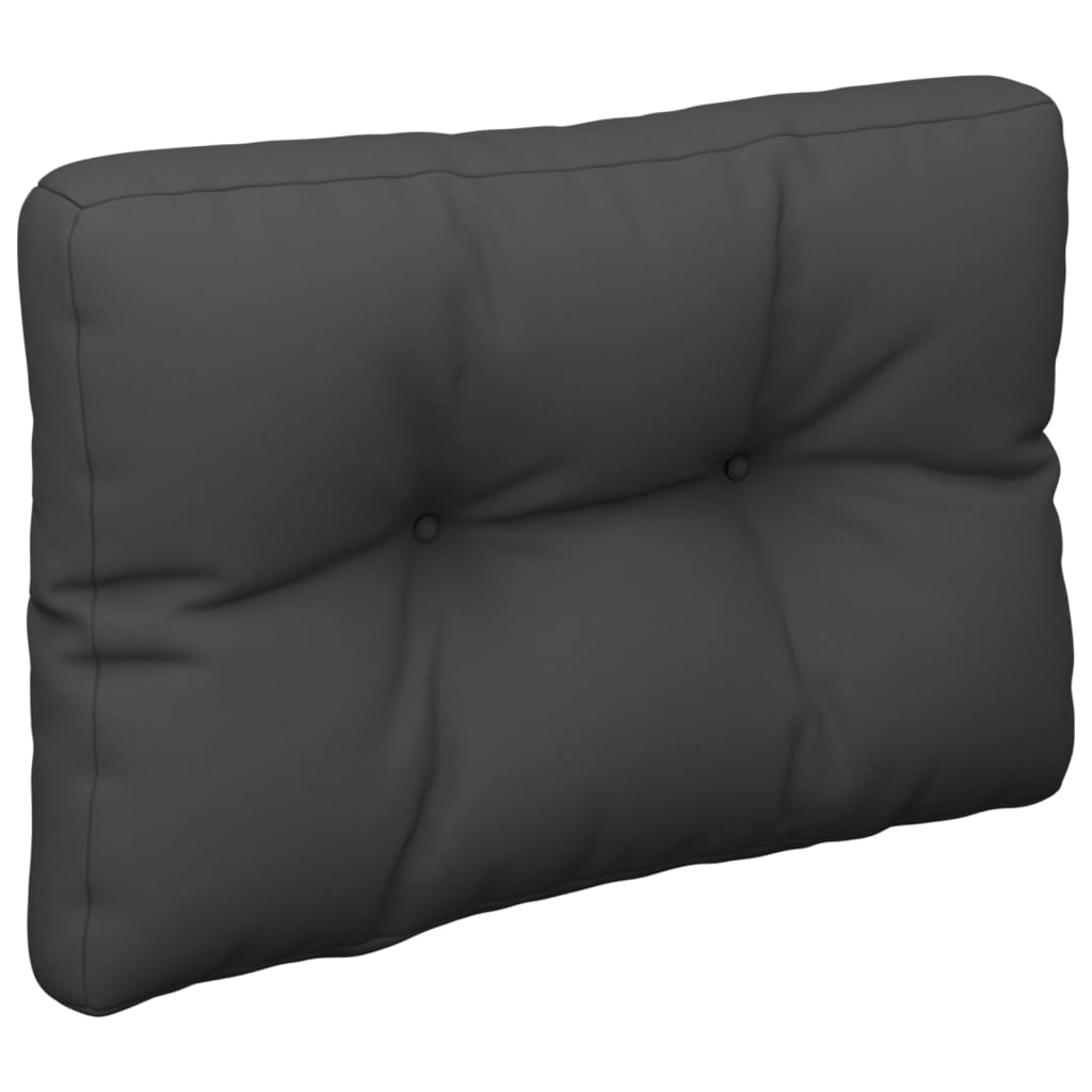 Pallet Cushion Black 60x40x12 cm Fabric