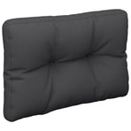 Pallet Cushion Black 60x40x12 cm Fabric