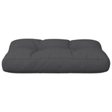 Pallet Cushion Black 60x40x12 cm Fabric - 45-Degree Angle