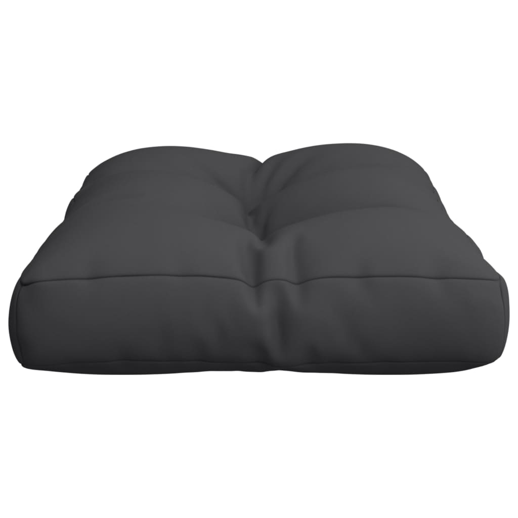 Pallet Cushion Black 60x40x12 cm Fabric