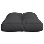 Pallet Cushion Black 60x40x12 cm Fabric