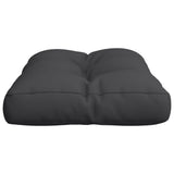 Pallet Cushion Black 60x40x12 cm Fabric - Rear View
