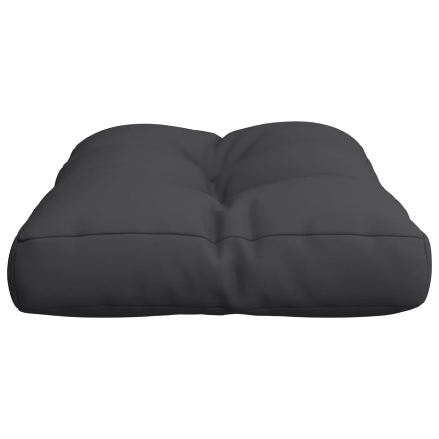 Pallet Cushion Black 60x40x12 cm Fabric