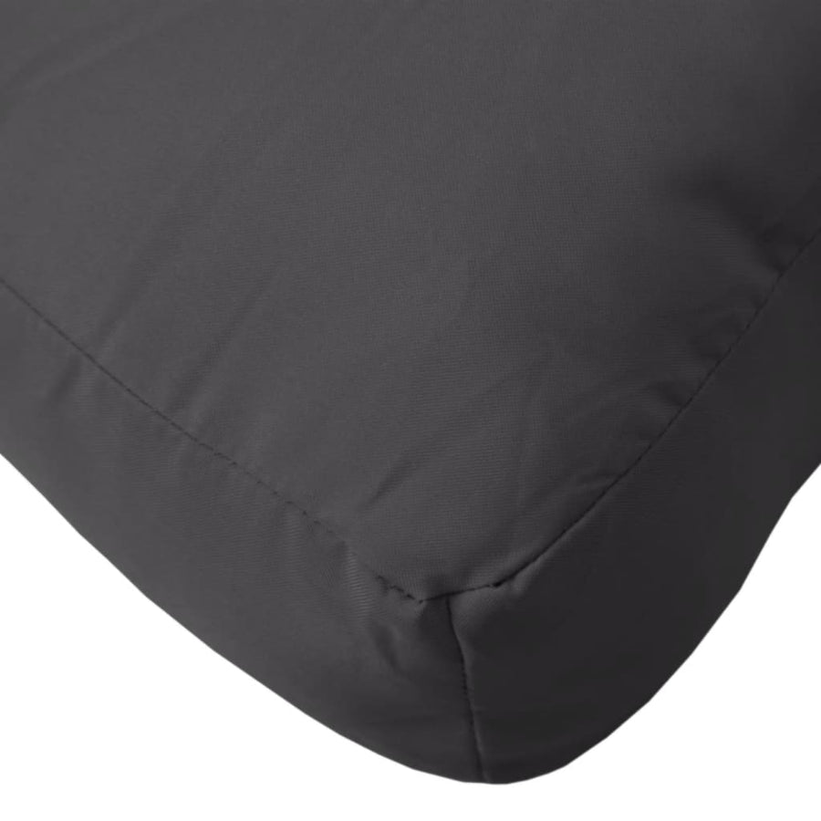 Pallet Cushion Black 60x40x12 cm Fabric