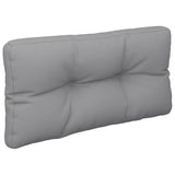 Pallet Cushion Grey 70x40x12 cm Fabric - Top-Down View